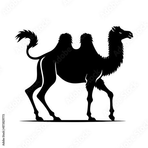 Dromedary Silhouette - Minimalist Dromedary Vector - Camel Vector Silhouette.