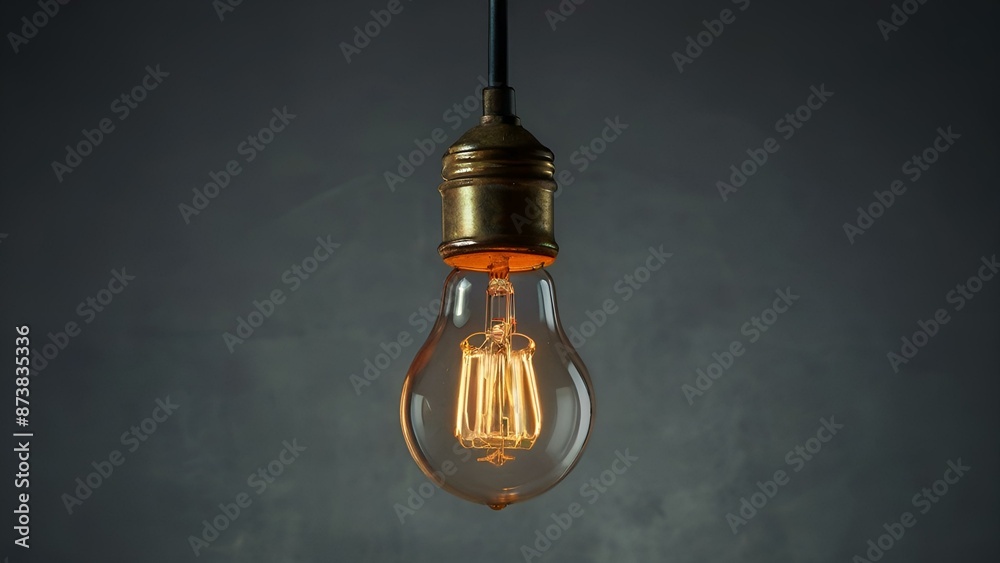 light bulb on black background light bulb on black background