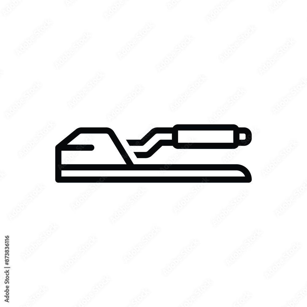 Black line icon for handbreak Black line icon for handbreak