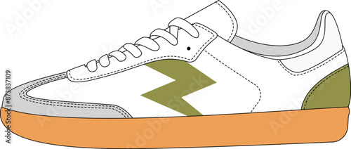 sneakers vector illustration