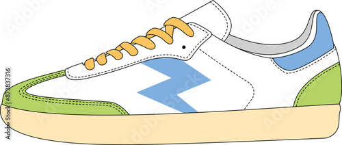sneakers vector illustration