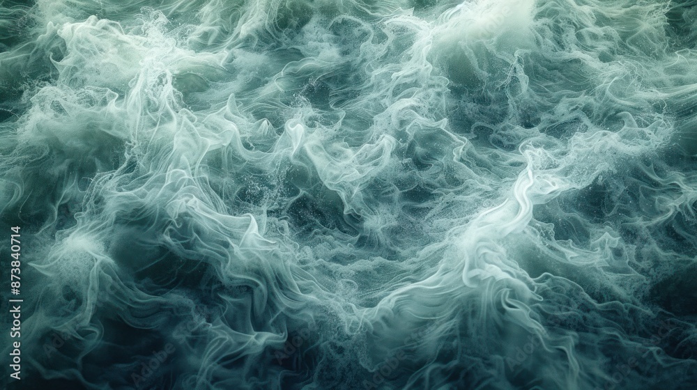 Abstract Swirling Smoke or Water in Blue Hues Abstract Swirling Smoke or Water in Blue Hues