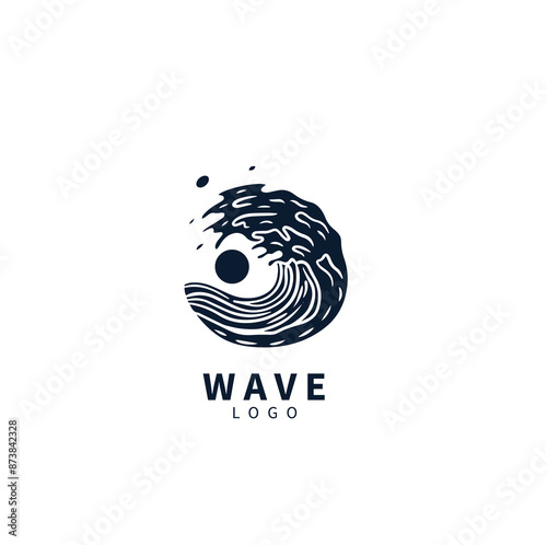 Wallpaper Mural Wave beach vector illustration design logo	 Torontodigital.ca