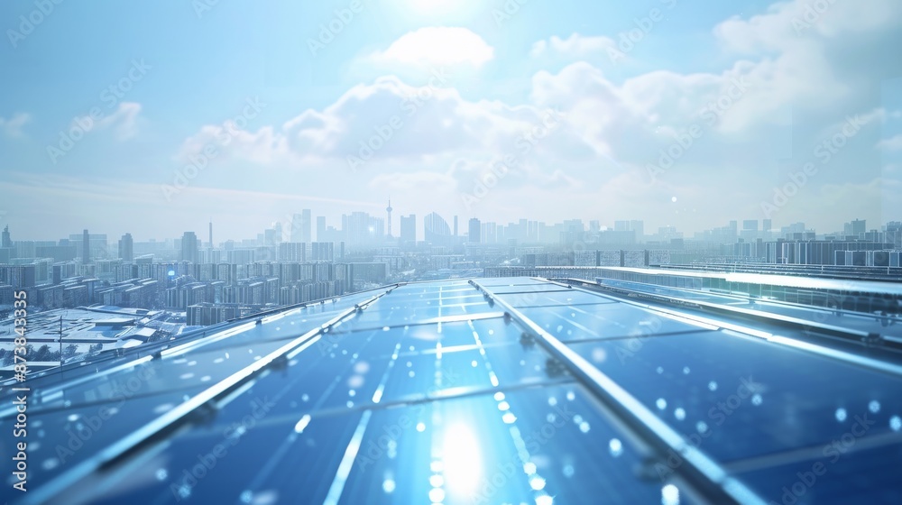 Fototapeta premium Future China, soft science fiction style