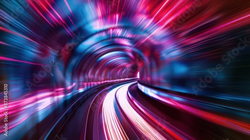 colorful swirling spinning speed of light trails abstract for background, future of colors moving extreme visual effect colorful vibrant.