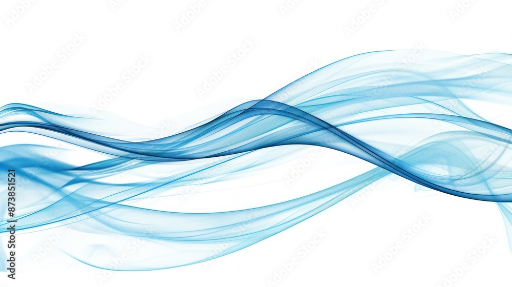 Abstract Blue Wave Design Abstract Blue Wave Design