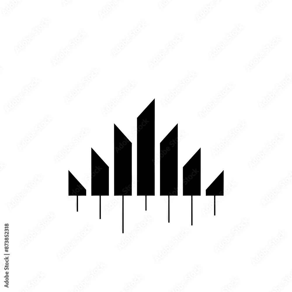 Graph Minimal Icon, Simple Logo