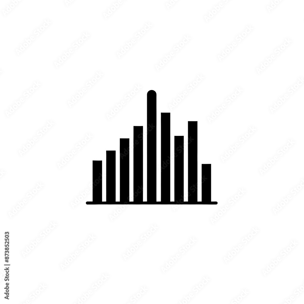 Graph Minimal Icon, Simple Logo Graph Minimal Icon, Simple Logo