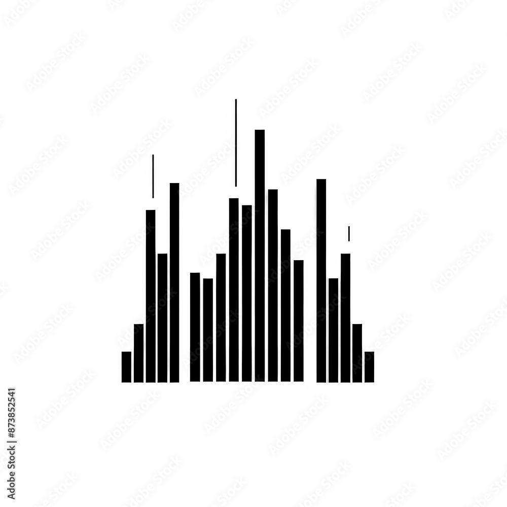 Graph Minimal Icon, Simple Logo Graph Minimal Icon, Simple Logo