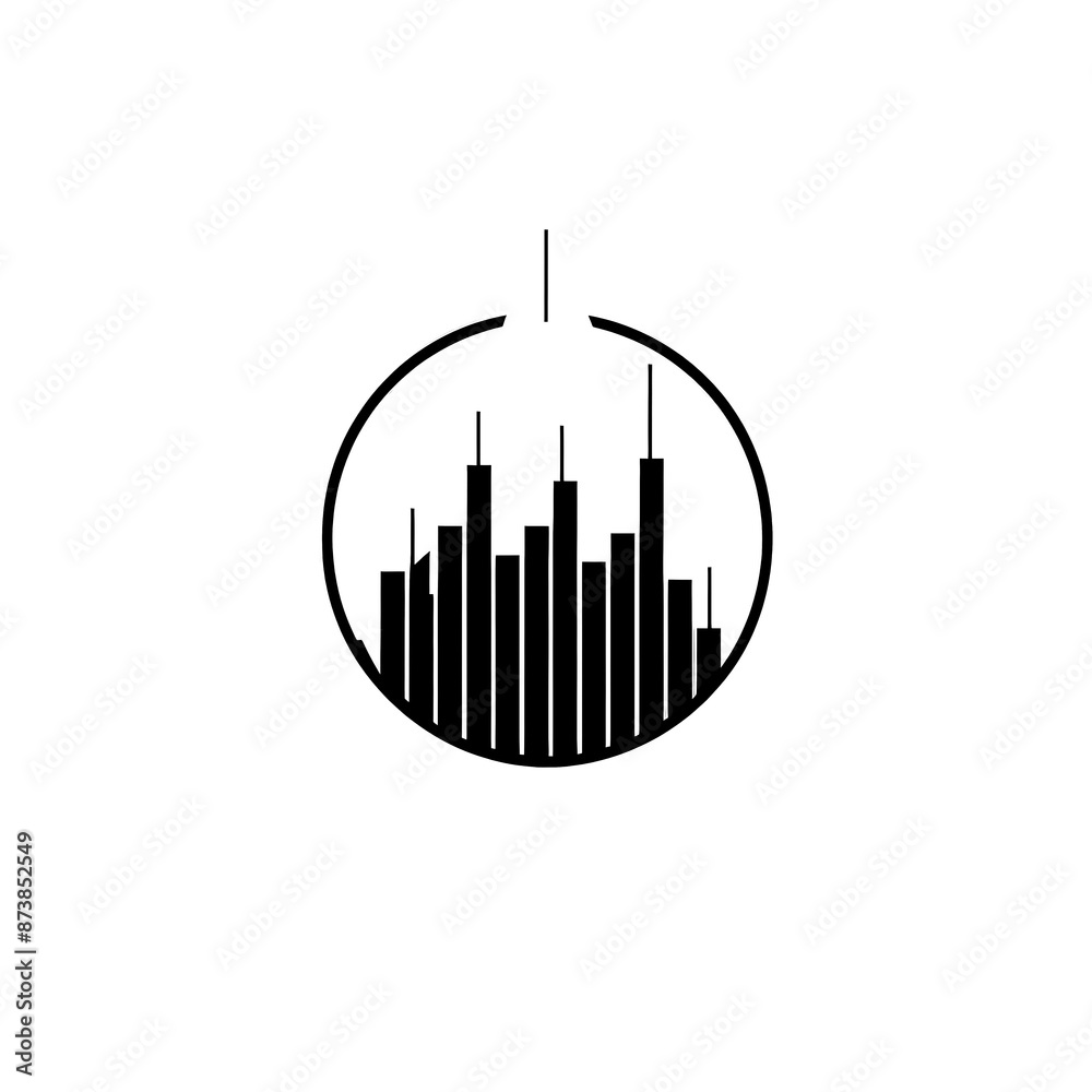 Graph Minimal Icon, Simple Logo Graph Minimal Icon, Simple Logo