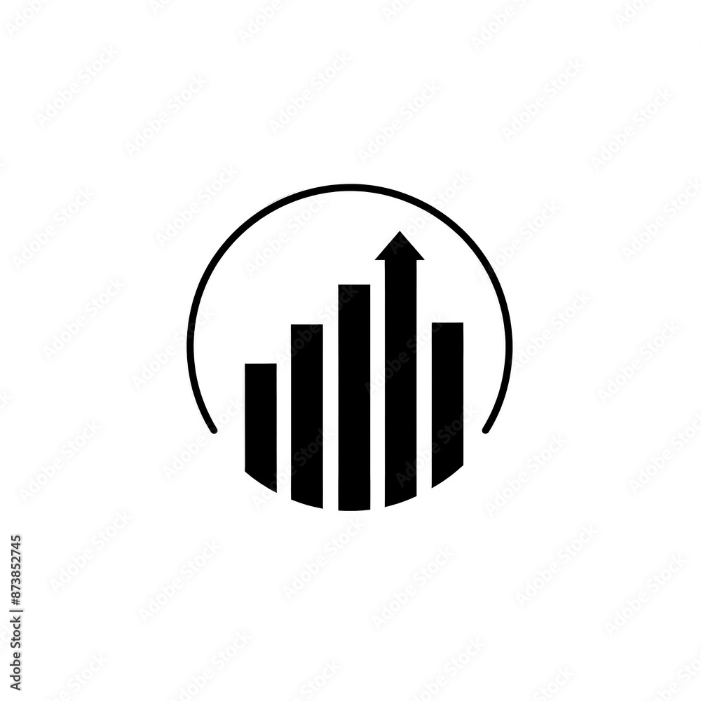 Graph Minimal Icon, Simple Logo Graph Minimal Icon, Simple Logo