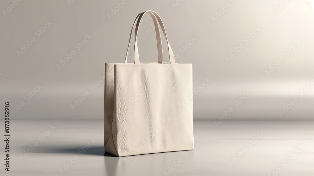 Blank white canvas tote bag isolated on white background. Blank white canvas tote bag isolated on white background.