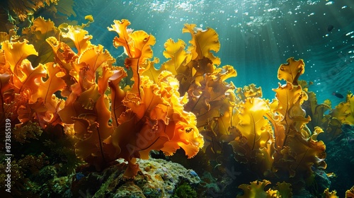 Marine plants and algae provide food and shelter for ocean life. Some well-known examples include coral, seaweed, and kelp.