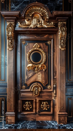 Wallpaper Mural Baroque, barocco ornate marble ceiling non linear reformation design. elaborate ceiling with intricate accents depicting classic elegance and architectural beauty Torontodigital.ca