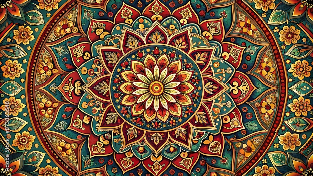 Oriental mandala motif Oriental mandala motif