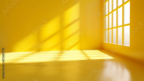 3D rendering of the yellow room