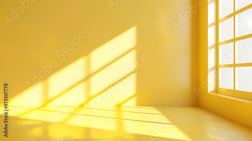 3D rendering of the yellow room