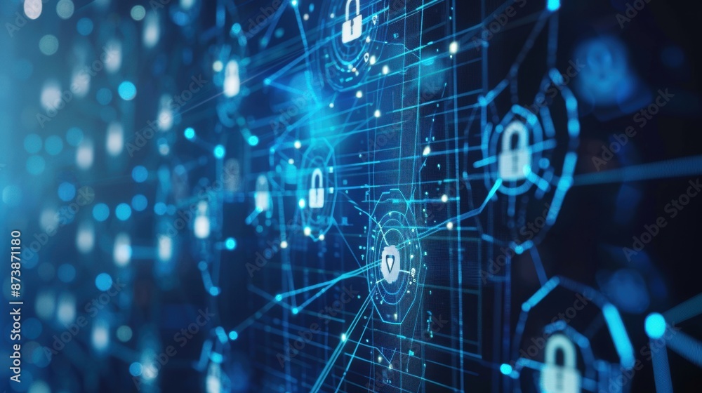 Close-up view of identity management systems integrating multi-factor authentication for enhanced security Close-up view of identity management systems integrating multi-factor authentication for enhanced security