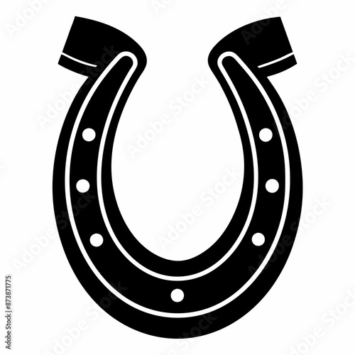 Horseshoe Vector illustration black silhouettes,SVG, EPS, JPEG, PNG, Vector, Digital File