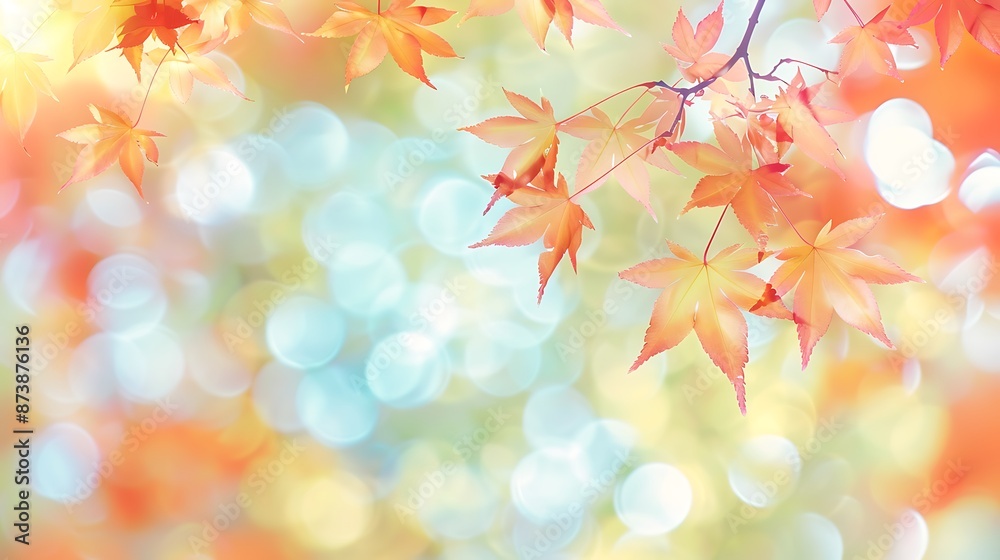 Autumn Bliss - Red and Yellow Maple Leaves with Soft Bokeh Lighting for End-of-Year Activities Web Banner Autumn Bliss - Red and Yellow Maple Leaves with Soft Bokeh Lighting for End-of-Year Activities Web Banner