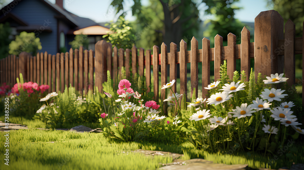 fence with flowers fence with flowers