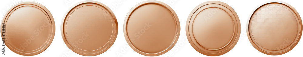 Set of Blank bronze awards. Third place medal isolated Set of Blank bronze awards. Third place medal isolated
