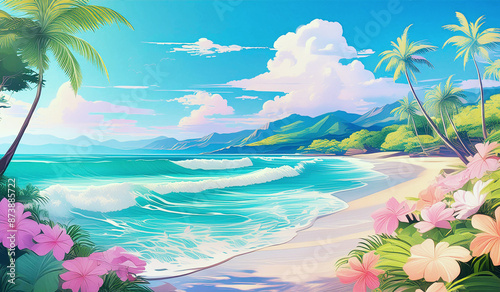 南国リゾートの海