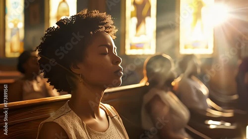 african american woman praying in church. religion, faith, spirituality, religion, god. religion, spirituality, spirituality, faith and god