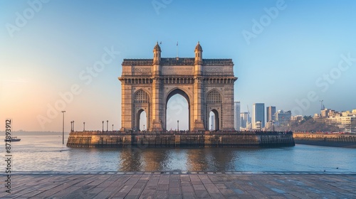 Bombay: Ancient British Colonial Architecture at Gateway of India, Mumbai