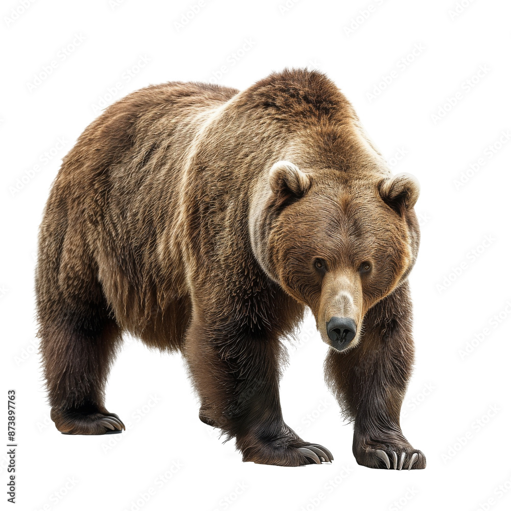 Fototapeta premium big bear isolated on white
