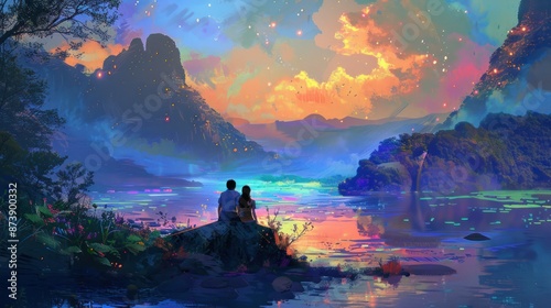 Serene Sunset Vista