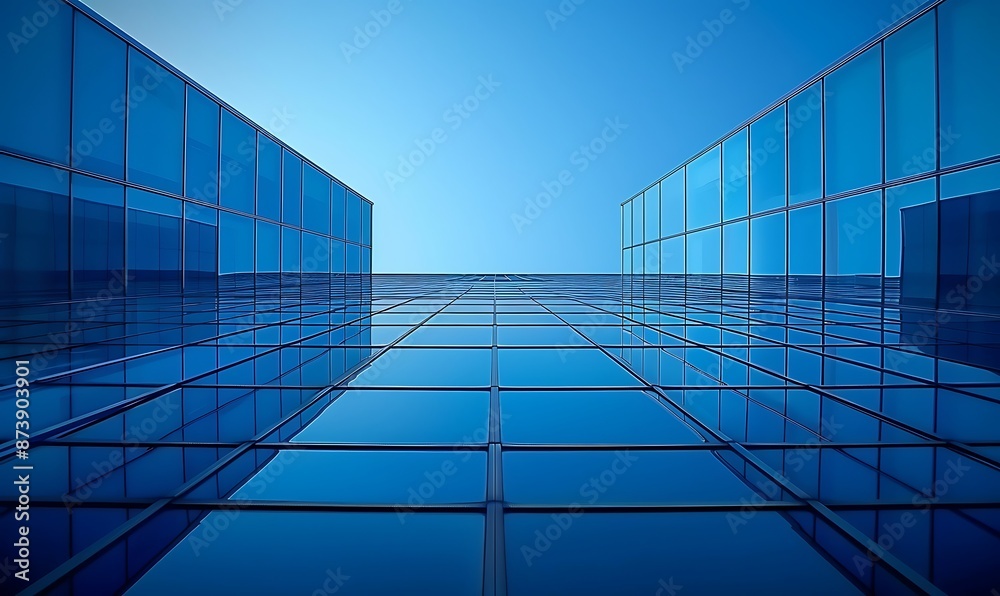 Obraz premium Modern Architectural Design: Glass Facade
