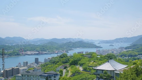 千光寺頂上展望台から望む尾道市の街並み　広島県尾道市