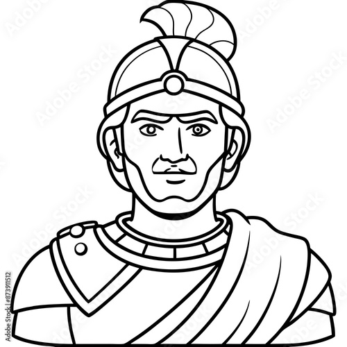 vector illustration of roman legioner photo