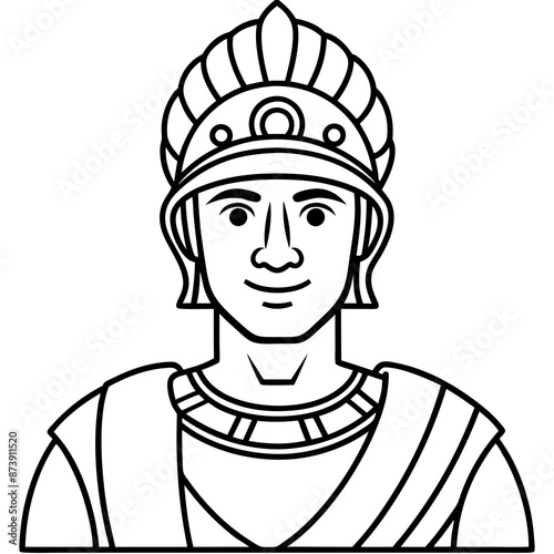 vector illustration of roman legioner