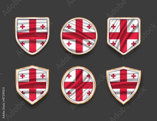 Free Download set of flags in frames with various frame shapes - GFXLoad