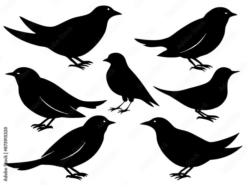 set of silhouettes of birds Vector, isolated black silhouette bird bundle
set of silhouettes of birds Vector, isolated black silhouette bird bundle