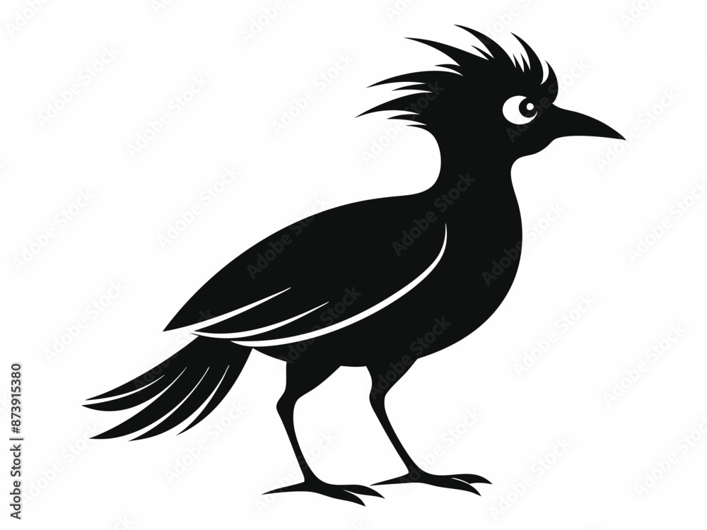 Obraz premium set of silhouettes of birds Vector, isolated black silhouette bird bundle 