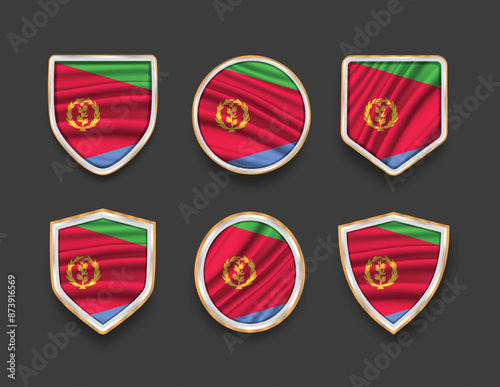 Free Download set of flags in frames with various frame shapes - GFXLoad