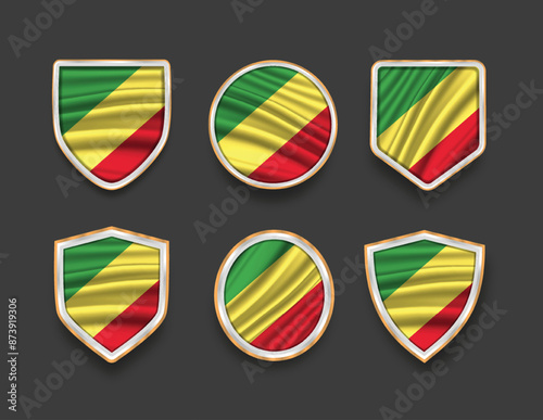 Free Download set of flags in frames with various frame shapes - GFXLoad
