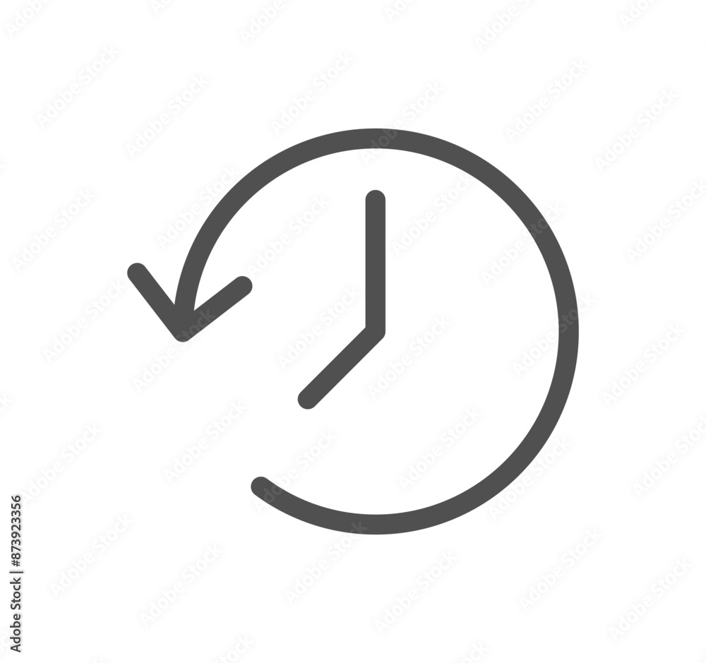 Timer and clock icon outline and linear vector.
Timer and clock icon outline and linear vector.