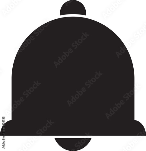 Bell Icon in trendy flat style isolated on white background. Notification symbol for your web site design, logo, app, UI. Vector illustration, EPS10.