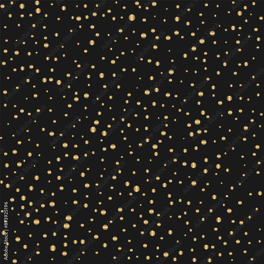 Metallic golden polka dot pattern background Metallic golden polka dot pattern background