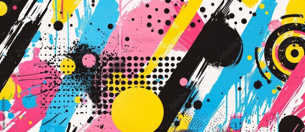 Fototapeta premium Abstract background in the style of pop art 