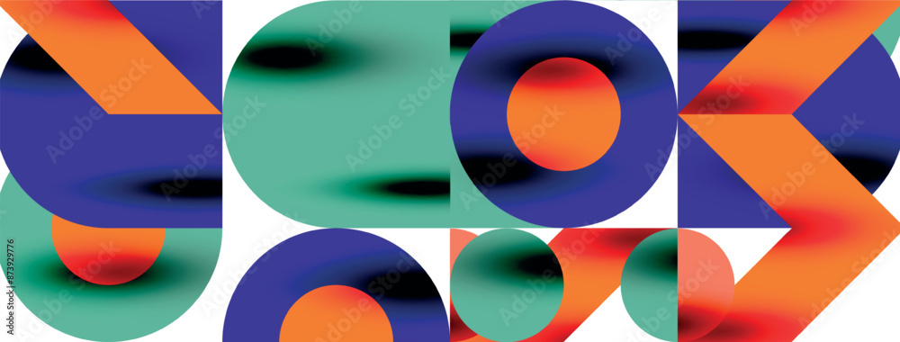 Circle pattern, round elements with lines and arrows composition for wallpaper, banner, background or landing Circle pattern, round elements with lines and arrows composition for wallpaper, banner, background or landing