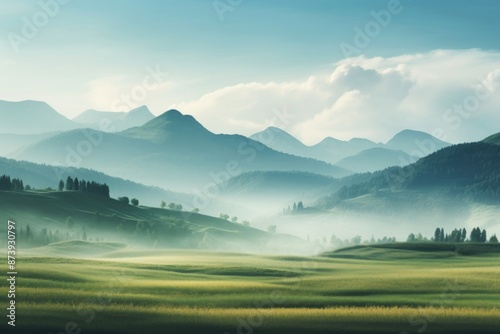 Mountains landscape panoramic outdoors.