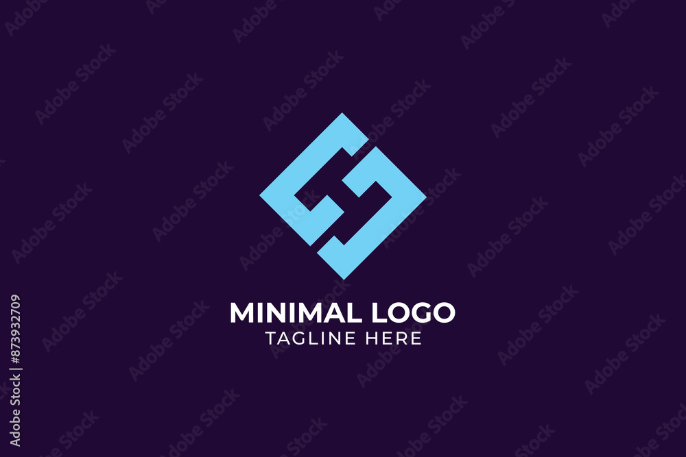 initial letter H abstract negative space Universal elegant vector emblem Premium business logotype, letter CC S abstract vector, letter S Z logo for corporate finance and real estate