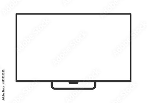 TV television with free screen display sign vector illustration design