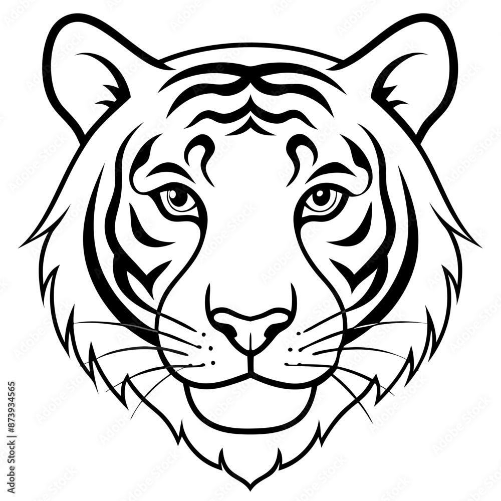 tiger head vector illustration tiger head vector illustration
