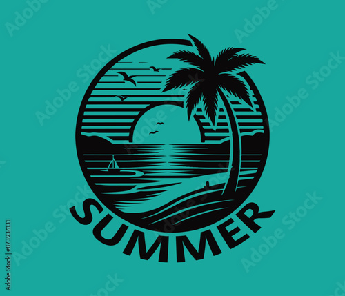 summer vector design,awesome summer svg,high resolution printable summer artwork